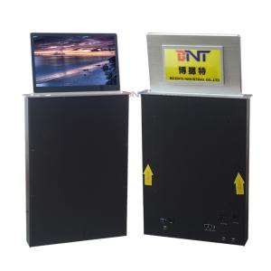 Wholesale Electric smart office 17.3 inch retractable monitor pop up screen with name card screen from china suppliers