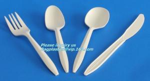 Wholesale 5.5 inch BPA FREE Spork Biodegradable Plastic PLA Fork Spoon Combination Corn Starch Compostable Disposable bagplastics from china suppliers