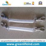 Best Quality Plastic PU Cable Retractable Safe Coil String Keychains