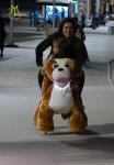 Hansel hot selling amusement kids ride on stuffed motorized animals