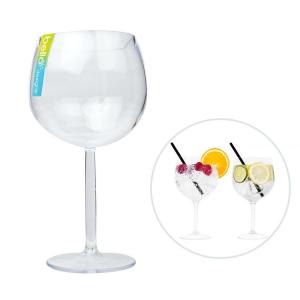Wholesale Clear Reusable Plastic Wine Glasses Cocktail Plastic Gin Balloon Home Picnics BBQ from china suppliers