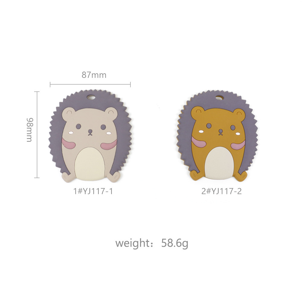 Customized Logo Silicone Baby Teether Chewable With Cow Fox Owl Shape