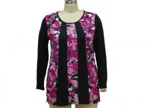 Wholesale Romantic Long Sleeve Floral T Shirt Top , Full Sleeves T Shirts For Womens Beautiful from china suppliers