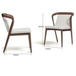 Apartment Nordic Solid Wood Dining Chair Modern Simple Negotiation Chair Leisure