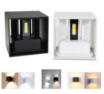 Double Sided LED Wall Light Black / Grey Outdoor Wall Lights Waterproof Modern