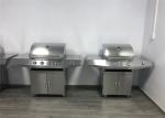 Full Stainless Garden Bbq Gas Grill BBQ machine with Trolley