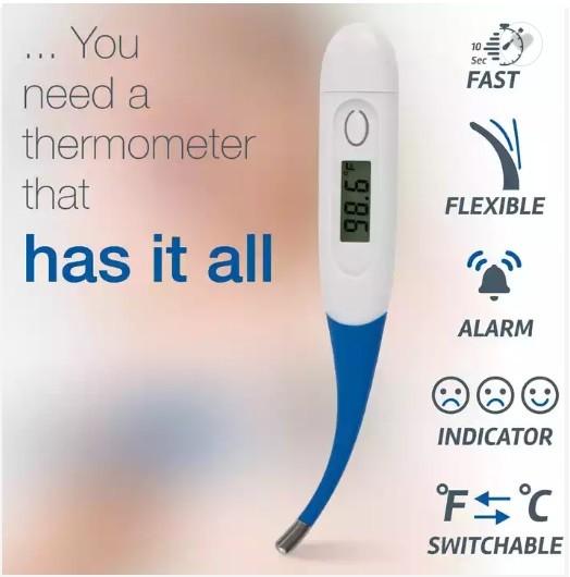 LCD Display Fast 2 Seconds Test Baby Digital Temperature Thermometer Electric
