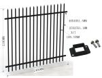 2000mm*2400mm Ornamental Tubular e Diplomat fence for Australia Market