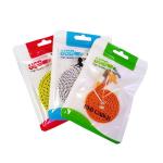 One Side Clear Bag Pearlized Film Plastic Pouch USB sack Hairpin Packing White