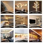 Waterproof 5v 8mm 320leds 3000K4000K 1cm one cut Electroplate COB SMD2835 LED