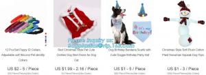 China DOG ACCESSORIES, DOG SCARF, VEST DOG POLO T SHIRT, HALLOWEEN SCARF DOG BANDANA, PUPPY PET, DOGGIE BIRTHDAY PARTY HAT, PA on sale