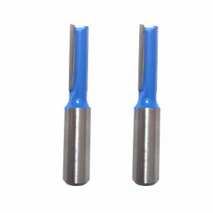 Wholesale Double Flute Carbide Tipped Router Bits / Straight Cut Router Bit For Wood Working from china suppliers