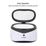 Portable Ultrasonic Glasses Cleaner 5 Min Auto Shut Off ABS Housing