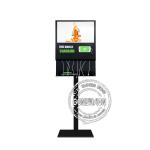21.5inch android wifi black color charging advertising kiosk with charging