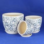 Customized Round Ceramic Pots Wide Selection Drainage Included