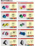 Push Button Arcade Game Machine Parts L41 * W33 * H68MM Size Replacement