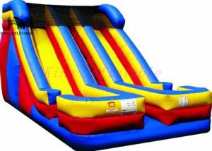 Wholesale Giant Double Lane Colorful Kidwise Inflatable Dry Slide With 0.55mm PVC Tarpaulin from china suppliers