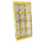 12 Cavity Plastic Chocolate Packaging Golden Chocolate Blister Packaging Tray