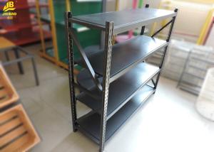 Wholesale Powder Coated Light Duty Warehouse Shelving Trapezoidal Columns Matt Siver 1.2M High from china suppliers