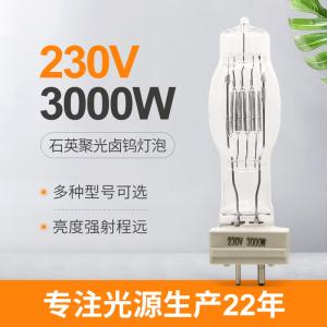 Wholesale GY16 3000W Quartz Halogen Lamp 3200k Marine Searchlight Bulbs With Radiator from china suppliers