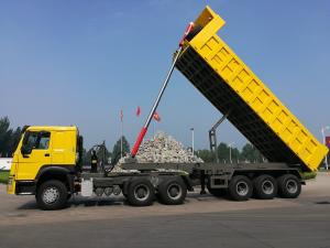 Wholesale Heavy-Duty 3/4 Axles 40-80 Tons Hydraulic Tipper Dumper Trailer Rear Dump Semi Trailer from china suppliers