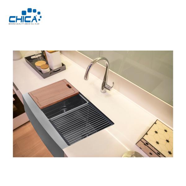 Apron Front stainless steel Double Bowl Kitchen Sinks Handmade House Kitchen