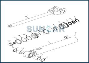 Wholesale 84244457 Lift Cylinder Seal Repair Kit fits CNH 821F 821G 921F from china suppliers