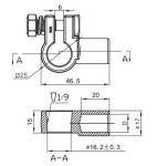 Negative Forging Brass Car Battery Loose Terminal Connection OEM Service