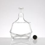 Clear Vodka Whisky Brandy Glass Bottle with Cap 250ml 500ml 750ml Popular Choice