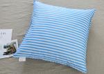 Blue Geometric Stripe 60x60cm 4cm Down Sofa Cushion