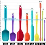 Silicone Rubber Spatula Set, For Cooking & Baking, Dishwasher Safe, 5pcs Spatula