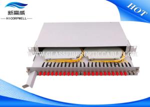 Wholesale 70 - 106Kpa 24 Port Slidable Fiber Termination Kits Rack Mount FO Patch Panel ODF from china suppliers