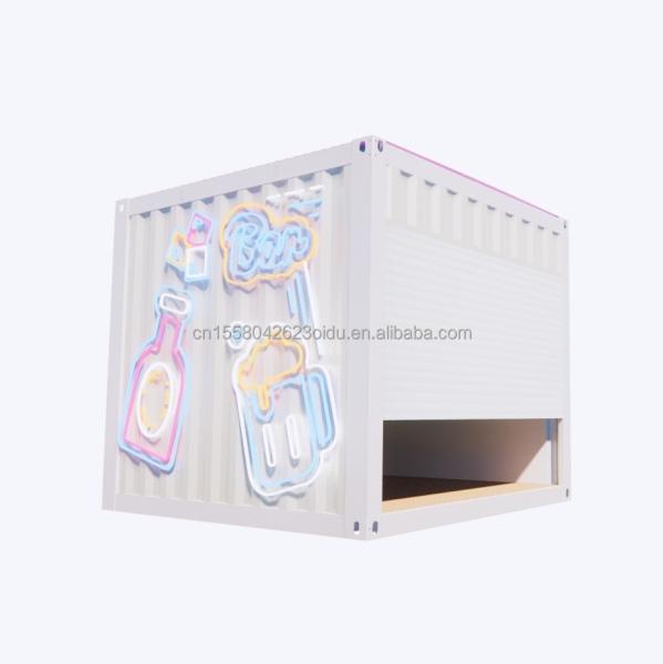 Wave Sandwich Panel Wall 10ft Pop-Up Mobile Container House for Retail Store