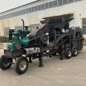 Wholesale Removable Mining Stone Crushing Machine Mobile Hammer Mill Crusher Capacity 50-80 Tons Per Hour from china suppliers