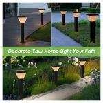 Outdoor LED Solar Lawn Light Large Capacity Battery ABS Aluminum Material RGB