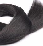 Black Remy Natural Human Hair Clip In Extensions Silky Straight Free Sample