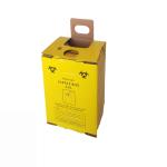 2.5L Custom Printing Recycling cardboard safety box for syringe Medical Sharps