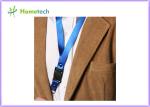 Advertising Blue Lanyard USB Stick 16gb Customized Flash Memory Drive for