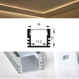 Wholesale 8mm 10mm PCB 5050 3528smd LED strip accessory U shape aluminum channel surface mounted Al profile from china suppliers