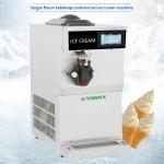 Single Flavor Soft Ice Cream Machine Large Output With Patent Magnet Air Pump