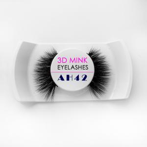Wholesale Lightweight Mink Fluffy Lashes , Natural Black Color Luxury 3D Mink Lashes from china suppliers