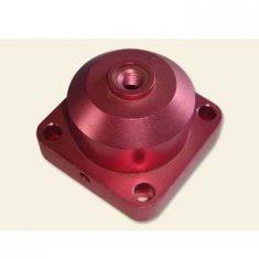 Red anodized aluminum motor flange, Custom Car and Truck Accessories parts
