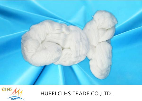 100 Percent Poly Polyester Twisted Yarn In Hank , Optical White Polyester Staple