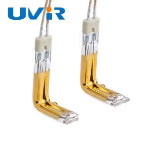 Wholesale Double Tube Halogen Quartz Tube Infrared Heating Lamp Gold Coated from china suppliers