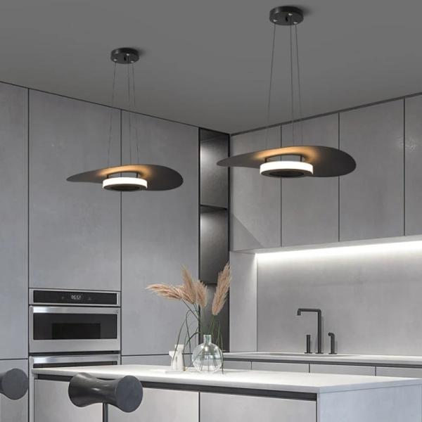 Modern Round Aluminum Led Pendant Lights For Living Room Dining Room LED