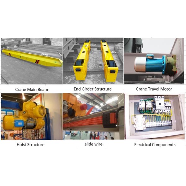 YT LD Electric Single Girder 1-20t Bridge Crane Workshop EOT Hoist Overhead Cranes