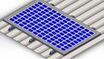 Anodized Aluminum Roof Structure PV Mounting Brackets Metal Roof Solar Mounting