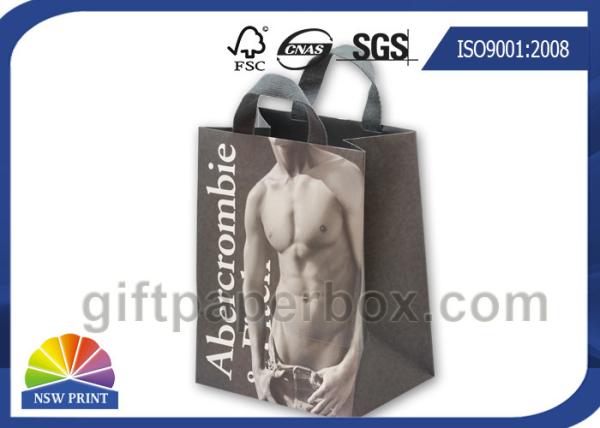 Luxury Paperboard Custom Paper Shopping Bags with String Handle for Clothing