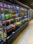Universal Wheel Multi - Deck Front Open Refrigerator PVC Coated Adjustable