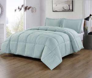 Wholesale Quilted Cationic Comforter Bedding Aqua Fabric Washable Quilt Bedding Polyester Fill from china suppliers
